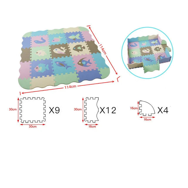 Animal Pattern Baby Play Mat Puzzle Toys For Kids Children EVA Foam Yoga Crawling Mats Floor Tapete Room Decor Baby Child Gifts