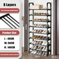 Shoes Organizer Multilayer Shoe Rack Metal Housing Entrance Rental Shelf Space Saving For Living Room And Dormitory Shoe Rack