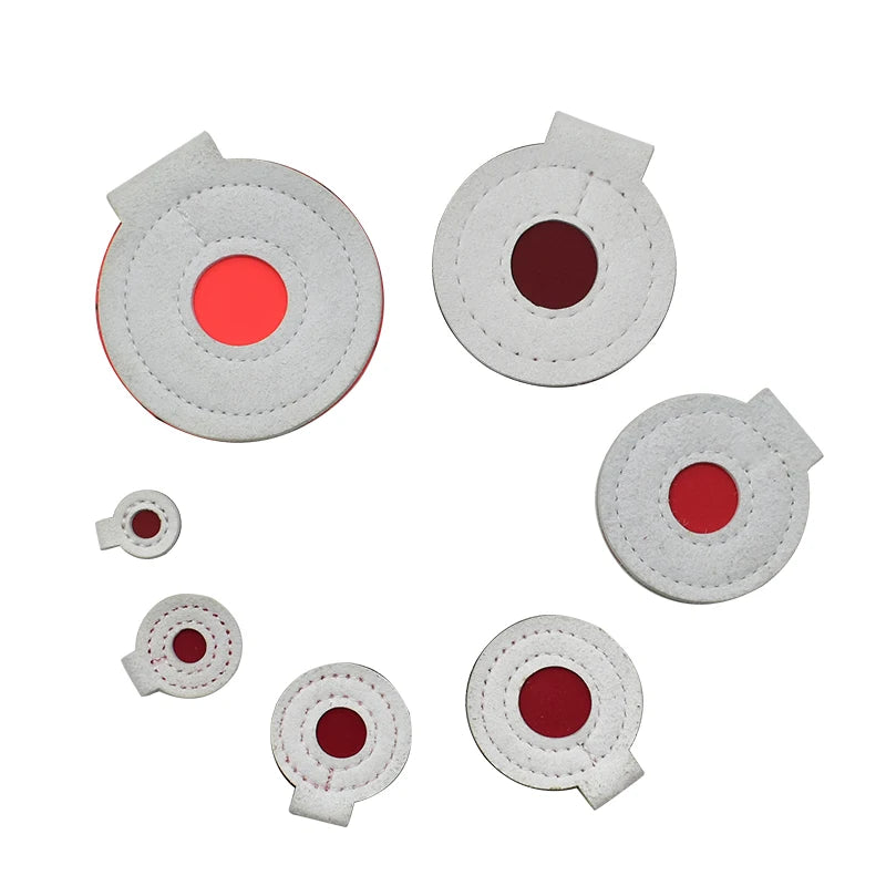 Shooting Training Bullseye Set Hanging Round Target Leather Material Slingshot Shooting Aiming Practice Target