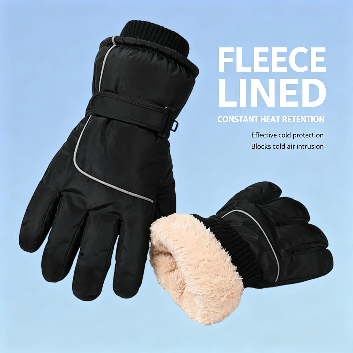 Men Women Professional Winter Thermal Ski Gloves Waterproof Touch‑screen Snow Gloves Warm Windproof Motorcycle Outdoor Sports