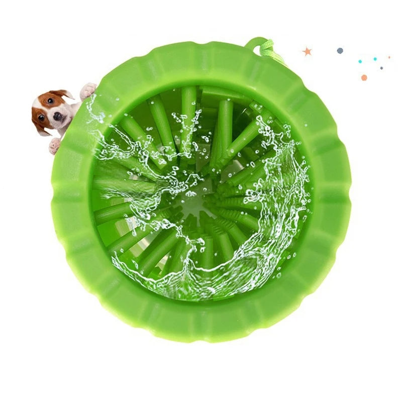 Portable Pet Paw Washer – Automatic Dog and Cat Foot Cleaning Cup – Easy Scrub Pet Paw Cleaner for Dogs and Puppies