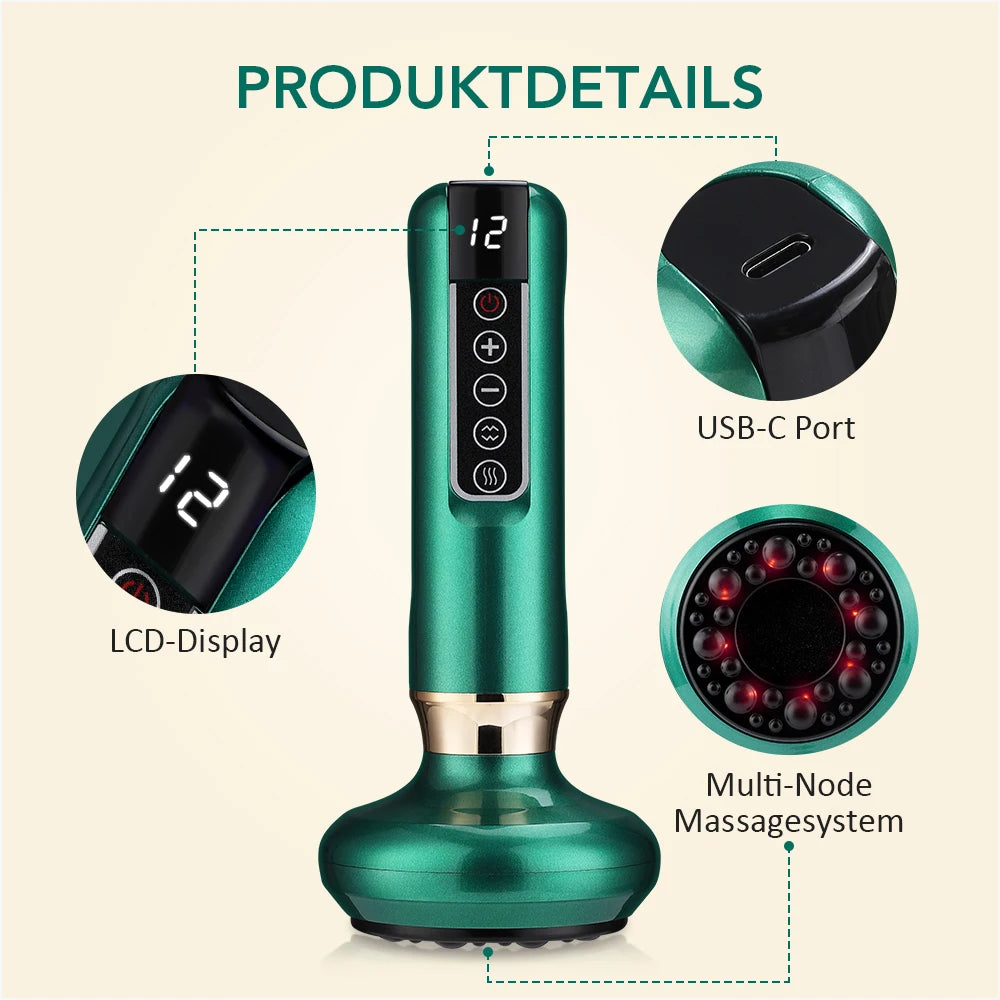 Intelligent Suction Medical Cupping Set Beauty Massager Glass Jars Anti Cellulite Cupping Vacuum Slimming Guasha Massage