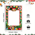 Christmas Photo Booths Merry Christmas Decoration for Home Pendant Xmas Backdrop Ornament Navidad Natal New Year Gift