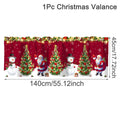 Christmas Short Curtain Merry Cristmas Decoration for Home. Xmas Ornament Navidad New Year Gift for Kitchen Living Room