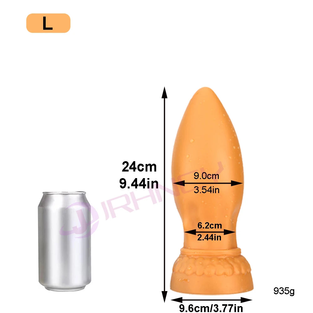 S-XXL Huge Anal Plug Dildo Sexytoy for Women Men Soft Silicone Big Butt Plug Fisting Anal Dilation Prostate Massage Masturbation