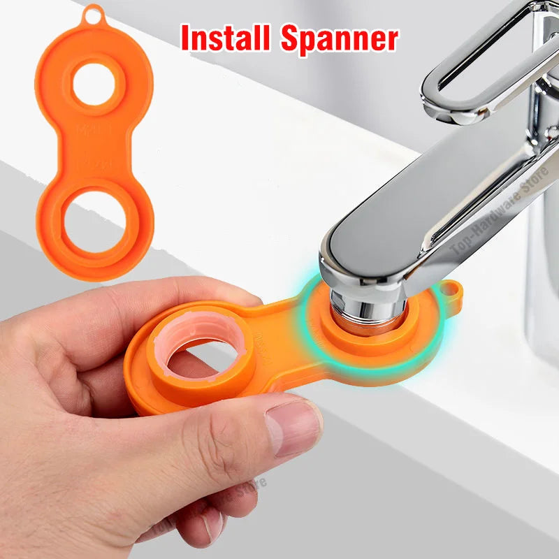 Metal 1080° Universal Rotation Faucet Sprayer Head 22/24mm Adapter Washbasin Faucet Extender Aerator Bubbler Nozzle Kitchen Tap