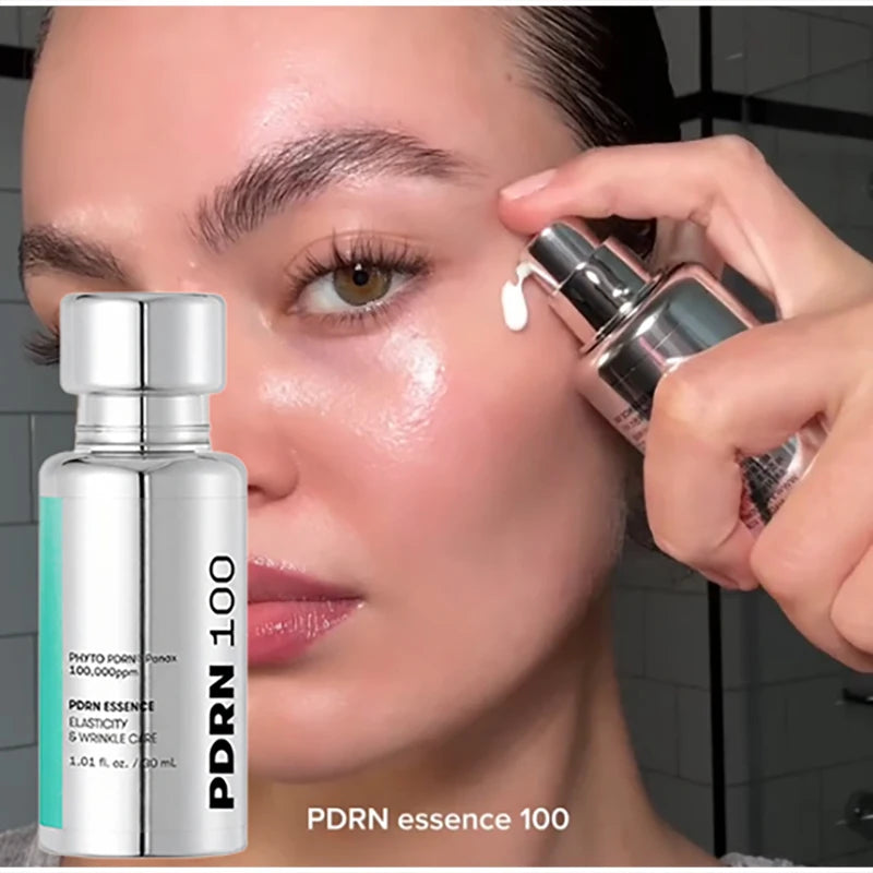 Korean Skincare PDRN Collagen Essence And Glow Stick Balm Set Firming Moisturizing Face Hydrate Nourishing Lightweight Efficient