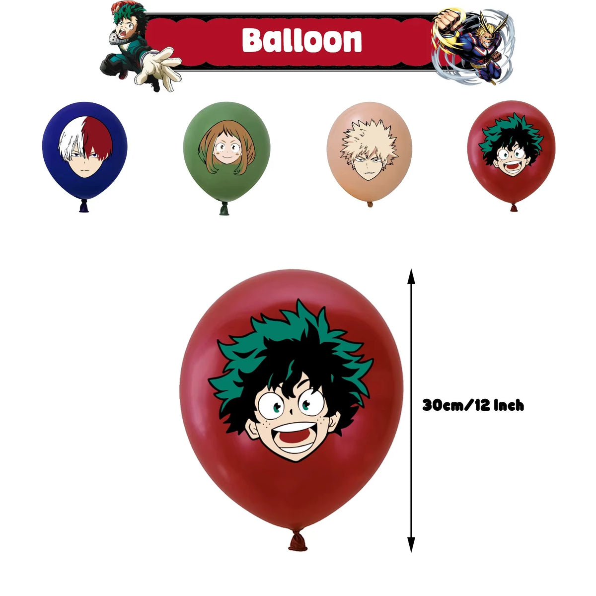 My Hero Academia Birthday Party Decoration Disposable Tableware Cup Plate Balloon Backdrop Banner Kid Favor Baby Shower Supplies