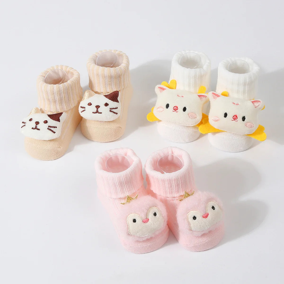 3Pairs/set Baby Socks Girls Boys Newborn Accessories Cartoon Animals Kids Gift Clothes Child Infant Stuff Cotton Breathable Sock
