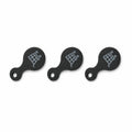 3Pcs Shopping Cart Token Keychain, 3D Plastic Trolley Unlock Tool, Compact Reusable Supermarket Accessory