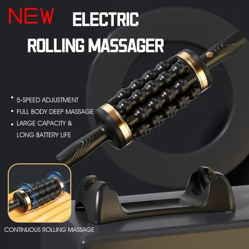 Relax Stress Massager Hand Held Massager for Muscle Rolling Percussive Massager Powered Muscle Roller Massager Whole Body Relief