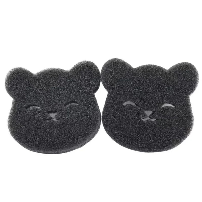 4/2 Sets of Household Pet Hair Remover, Machine Washed Bear Sticky Sponge, Reusable, Suitable for Washing Machine, Dryer, Black