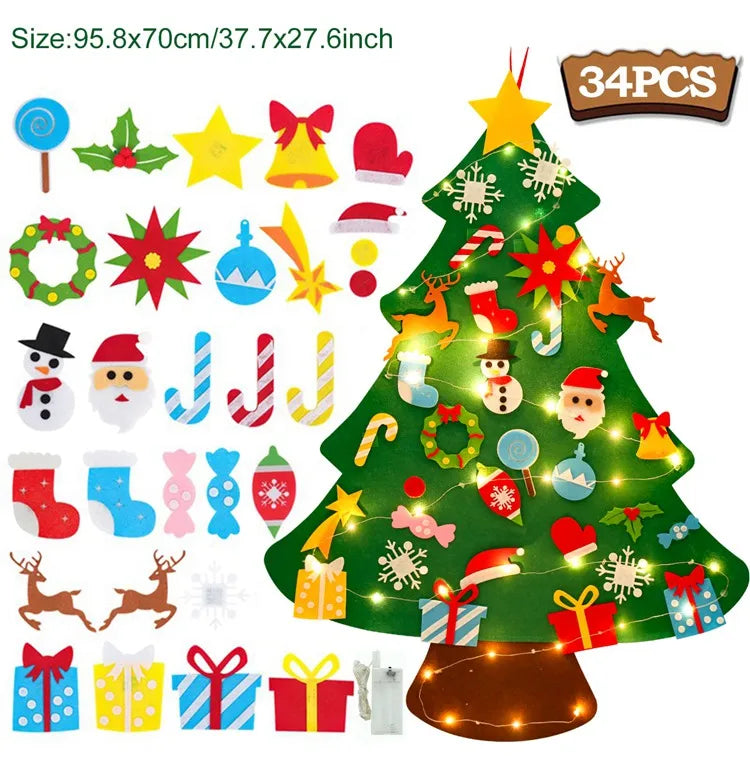 Christmas Tree Merry Christmas Decorations For Home. Cristmas Ornament Xmas Navidad Gifts Santa Claus New Year Tree