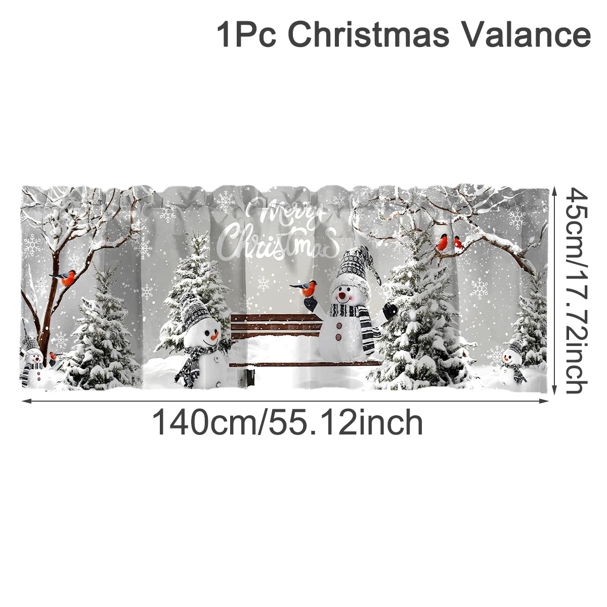 Christmas Short Curtain Merry Cristmas Decoration for Home. Xmas Ornament Navidad New Year Gift for Kitchen Living Room