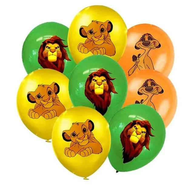 Simba Lion King Birthday Party Decorations Disposable Tableware Balloon Tablecloth Napkin Cup Cake Topper for Kids Baby Shower